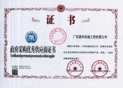 政府采購優(yōu)秀供應商證